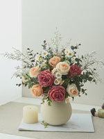 Luxe Blush Serenity Ensemble Artificial Flower Arrangement realistic artificial flower arrangement – product view 3