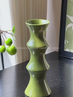 Luxury Oriental Zen Green Berry Artificial Flower Arrangement realistic artificial flower arrangement – product view 2
