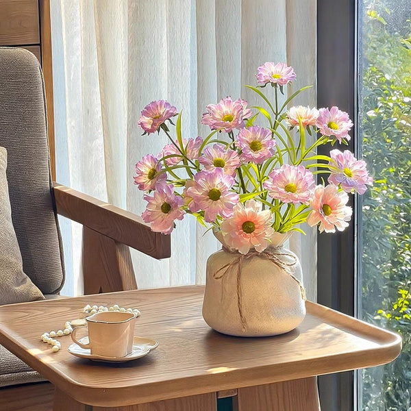 Creamy Lilac Daisy Breeze Artificial Flower Arrangement realistic artificial flower arrangement