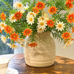 Minimalist Sunset Daisy Tabletop Artificial Flower Arrangement realistic artificial flower arrangement – product view 3