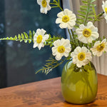 Sunlit Daisy Fern Artificial Flower Arrangement realistic artificial flower arrangement – product view 2