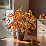 Warm Terracotta Fortune Cluster Artificial Flower Arrangement realistic artificial flower arrangement – product view 6