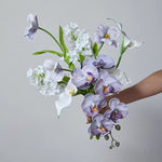 Ethereal Lilac Poem Bridal & Home Artificial Flower Arrangement realistic artificial flower arrangement – product view 7
