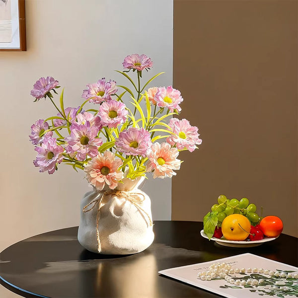 Ethereal Lilac Bloom Artificial Flower Arrangement realistic artificial flower arrangement