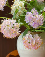 Pastel Whisper Hydrangea Faux Floral Bouquet realistic artificial flower arrangement – product view 4