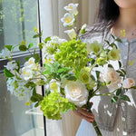 Serene Lavender Blossom Tabletop Artificial Flower Arrangement realistic artificial flower arrangement – product view 7