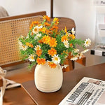 Minimalist Sunset Daisy Tabletop Artificial Flower Arrangement realistic artificial flower arrangement – product view 6