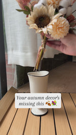 Artificial Flower Arrangement - Sunflower & Autumn Blooms realistic artificial flower arrangement – product view 2