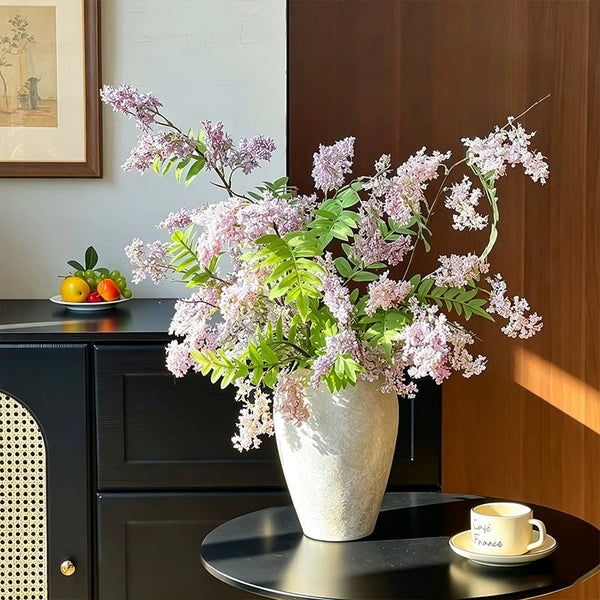 French Luxury Lilac Jasmine Artificial Flower Arrangement realistic artificial flower arrangement