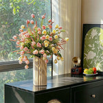 French Romantic Rose Artificial Flower Arrangement realistic artificial flower arrangement – product view 4