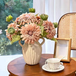 Vintage Fluffy Sunflower Artificial Flower Arrangement realistic artificial flower arrangement – product view 9