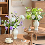 Serene Lavender Blossom Tabletop Artificial Flower Arrangement realistic artificial flower arrangement – product view 8