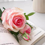 Ethereal Blush Rose Tablescape Artificial Flower Arrangement realistic artificial flower arrangement – product view 6