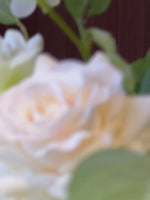Nordic White Rose & Blossom Breeze Artificial Flower Arrangement realistic artificial flower arrangement – product view 3