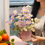 Pastel Jasmine Cluster Artificial Flower Arrangement realistic artificial flower arrangement – product view 2