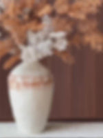Luxury Wabi-Sabi Terracotta Artificial Flower Arrangement realistic artificial flower arrangement – product view 2