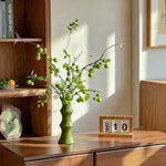 Luxury Oriental Zen Green Berry Artificial Flower Arrangement realistic artificial flower arrangement – product view 3