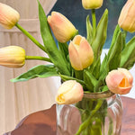 Ethereal Blush Tulip Artificial Flower Arrangement realistic artificial flower arrangement – product view 2