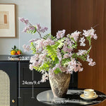 French Luxury Lilac Jasmine Artificial Flower Arrangement realistic artificial flower arrangement – product view 8