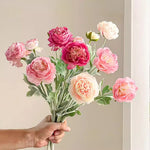 Vintage Ranunculus Ensemble Artificial Flower Arrangement realistic artificial flower arrangement – product view 8