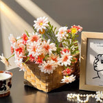 Vintage Meadow Daisy Cluster Artificial Flower Arrangement realistic artificial flower arrangement – product view 5