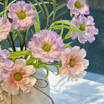 Creamy Lilac Daisy Breeze Artificial Flower Arrangement realistic artificial flower arrangement – product view 6