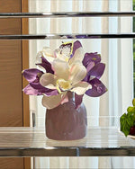 Lavender Cymbidium Artificial Flower Arrangement realistic artificial flower arrangement – product view 4