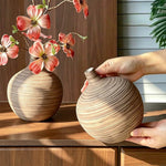 Elegant Coral Dogwood Blossom Artificial Flower Arrangement realistic artificial flower arrangement – product view 3