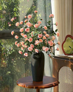 Blush Bubble Rose Artificial Flower Arrangement realistic artificial flower arrangement – product view 8