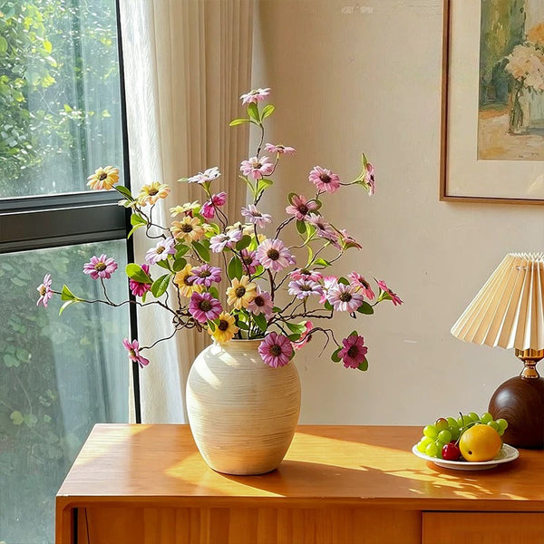 Delicate Multi-Tone Chamomile Artificial Flower Arrangement realistic artificial flower arrangement