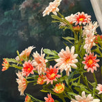 Vintage Meadow Daisy Cluster Artificial Flower Arrangement realistic artificial flower arrangement – product view 6