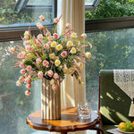 French Romantic Rose Artificial Flower Arrangement realistic artificial flower arrangement
