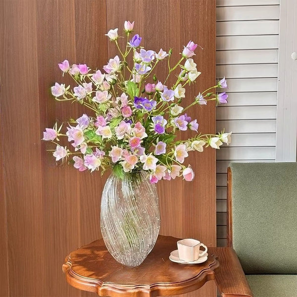 Pastel Bellflower Breeze Artificial Flower Arrangement realistic artificial flower arrangement