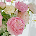 Vintage Ranunculus Ensemble Artificial Flower Arrangement realistic artificial flower arrangement – product view 6