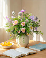 Enchanted Forest Whisper Artificial Flower Arrangement realistic artificial flower arrangement – product view 3