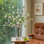 Luxury Blush Morning Glory Artificial Flower Arrangement realistic artificial flower arrangement – product view 4
