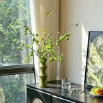 Luxury Oriental Zen Green Berry Artificial Flower Arrangement realistic artificial flower arrangement – product view 4