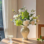 Serene Lavender Blossom Tabletop Artificial Flower Arrangement realistic artificial flower arrangement – product view 5