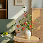 Elegant Zen Crabapple Berry Artificial Flower Arrangement realistic artificial flower arrangement – product view 3