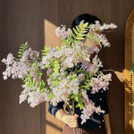 French Luxury Lilac Jasmine Artificial Flower Arrangement realistic artificial flower arrangement – product view 6
