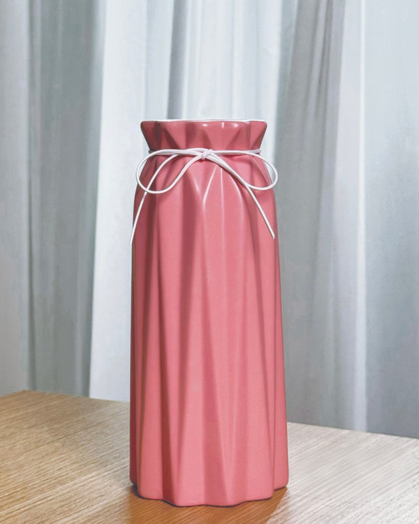Blush Gown Ceramic Vase decorative vase for artificial flowers