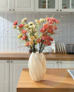 Pastel Yellow & Pink Azalea Artificial Flower Arrangement realistic artificial flower arrangement – product view 12