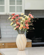 Pastel Yellow & Pink Azalea Artificial Flower Arrangement realistic artificial flower arrangement – product view 13