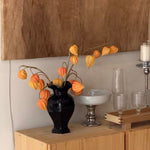 Faux Physalis Flower Arrangement - Light Orange (3 Stems) realistic artificial flower arrangement – product view 3