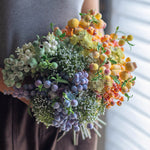 Ethereal Multicolor Berry & Foliage Artificial Flower Arrangement realistic artificial flower arrangement – product view 5