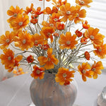 Orange Cosmos Artificial Flower Arrangement realistic artificial flower arrangement – product view 4