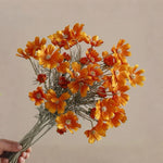 Orange Cosmos Artificial Flower Arrangement realistic artificial flower arrangement – product view 3
