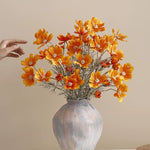 Orange Cosmos Artificial Flower Arrangement realistic artificial flower arrangement – product view 5