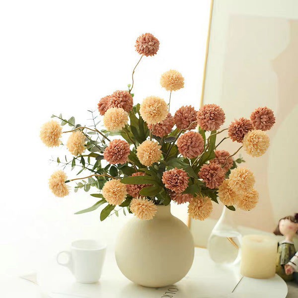 Pastel Dandelion Artificial Flower Arrangement realistic artificial flower arrangement