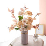 Champagne Pink Peony Artificial Flower Arrangement realistic artificial flower arrangement – product view 2